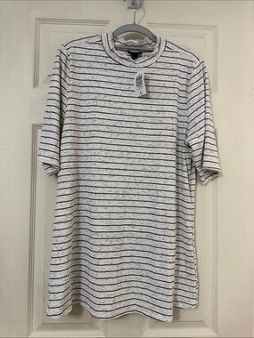 NWT Modest Sleeve Lettuce Hem Mock Neck Top Sz 2/2X/18-20